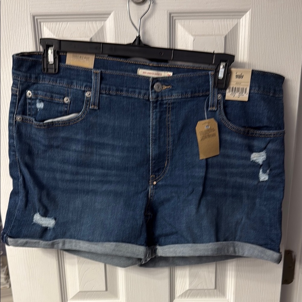 Levi's Blue Jean Shorts Distressed Cut-Off Style